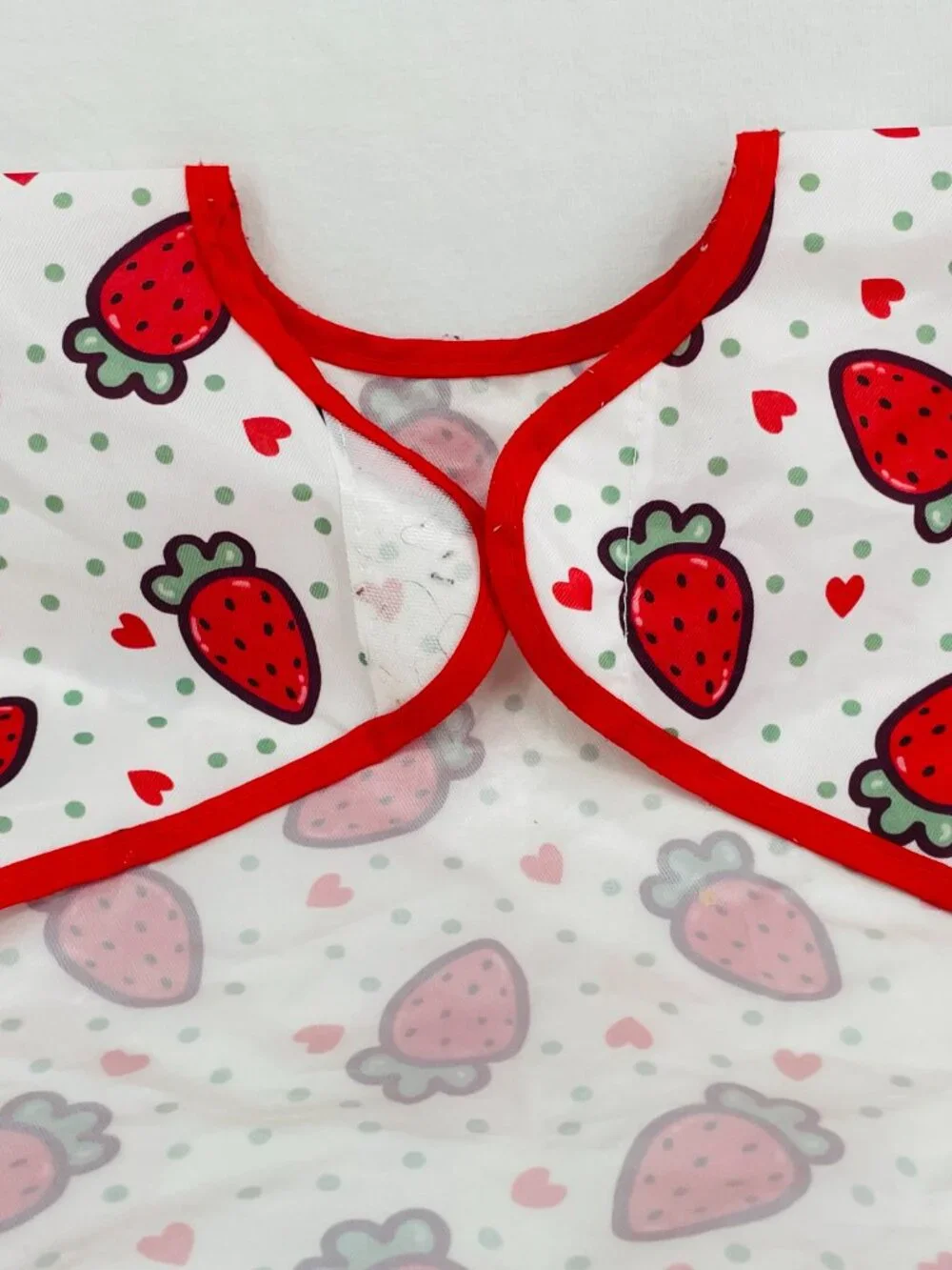 Baby to Toddler Strawberry Bib or Cutting Hair Cape